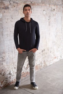 Long Sleeve Hooded Tee Anvil 987