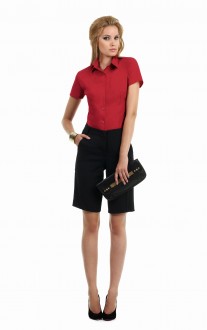 Poplin Shirt Smart Short Sleeve / Women