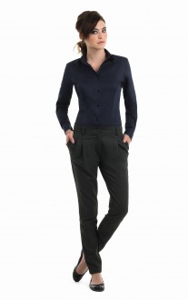 Twill Shirt Sharp Long Sleeve B&C SWT83