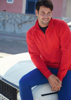 Premium Zip Neck Raglan Sweat FOTL 62-032-0