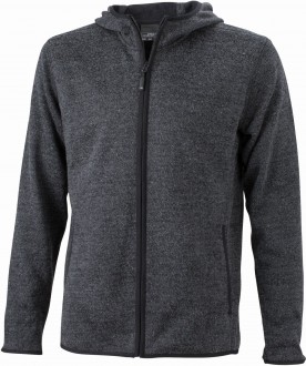 Męska kurtka polarowa z kapturem Knitted Fleece Hoody