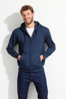 Men Hooded Zipped Jacket Seven
