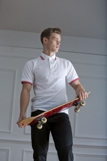 Tipped Piqué 65/35 polo Henbury H450 