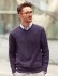 Sweter z dzianiny V-Neck Russell Collection