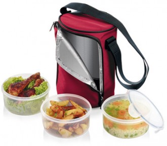 Menażka FRESHBOX, z 3 pojemnikami 1,5 l